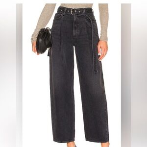 Agolde Charcoal Wide-Leg Jeans